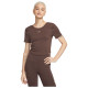 Nike Γυναικεία κοντομάνικη μπλούζα Sportswear NK CHLL KNT MRIB SS Top
